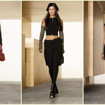 Ирина Шейк, Джиджи и Бела Хадид в света на Versace