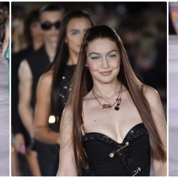 Дуа Липа, Наоми Кембъл, Ирина Шейк и още звезди по дефилето на Versace