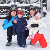 Зимната ски ваканция на Уилям и Кейт в снимки