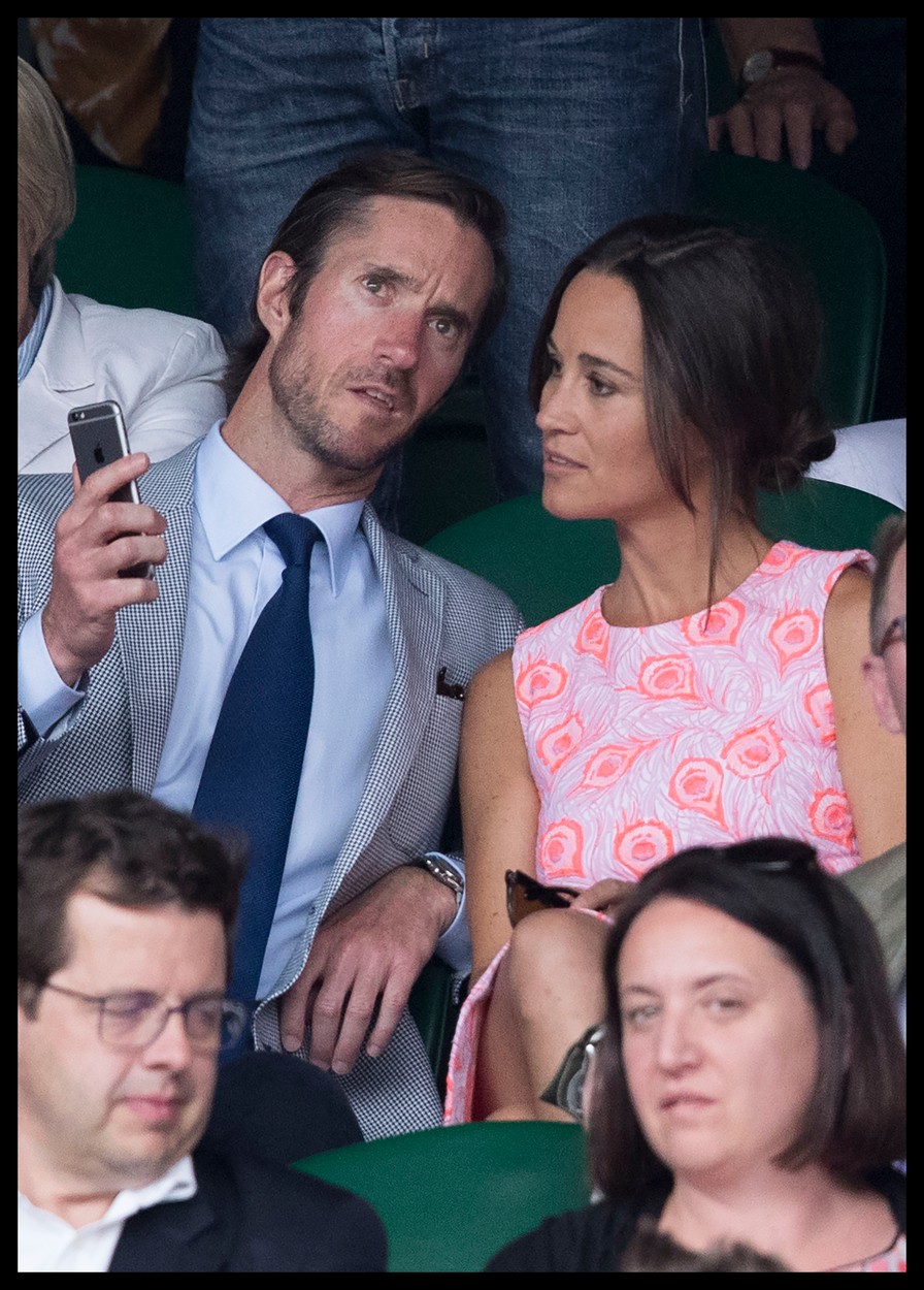 July 6, 2016 - London, United Kingdom - Image licensed to i-Images Picture Agency. 06/07/2016. London, United Kingdom. Pippa Middleton and boyfriend James Matthews on Centre court on day nine of the Wimbledon Tennis Championships in London. Picture by Stephen Lock / i-Images, Image: 293397038, License: Rights-managed, Restrictions: * China, France, Italy, Spain, Taiwan and UK Rights OUT *, Model Release: no, Credit line: Profimedia, Zuma Press - Entertaiment