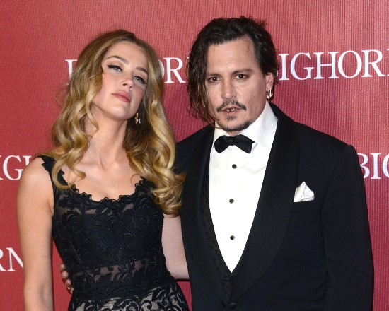 JOHNNY DEPP + AMBER HEARD @ the 27th annual Palm Springs international film festival held @ Convention center. January 2, 2016, Image: 270446160, License: Rights-managed, Restrictions: AMERICA, Model Release: no, Credit line: Profimedia, Visual