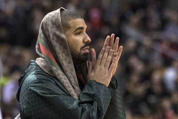 Rapper Drake At NBA Action - Toronto