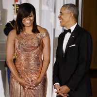 Една първа дама в злато от глава до пети - Мишел Обама