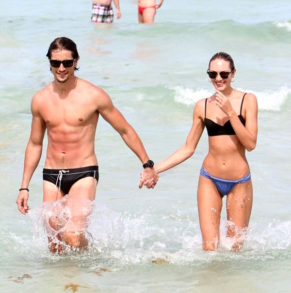 July 4, 2012: Victoria's Secret model Candice Swanepoel and her boyfriend Hermann Nicoli spend the Fourth of July holiday on Miami Beach., Image: 244598559, License: Rights-managed, Restrictions: Not available for license and invoicing to customers located in France. Not available for license and invoicing to customers located in Australia. Not available for license and invoicing to customers located in Italy., Model Release: no, Credit line: Profimedia, Corbis