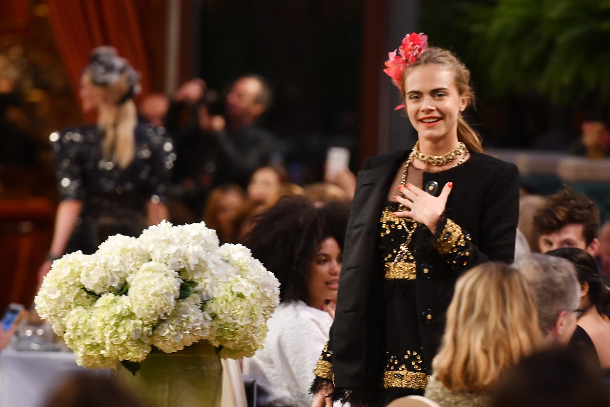 Cara Delevingne walks the runway during 'Chanel Collection des Metiers d'Art 2016/17 : Paris Cosmopolite' show on December 6, 2016 in Paris, France., Image: 307760904, License: Rights-managed, Restrictions: , Model Release: no, Credit line: Profimedia, Abaca