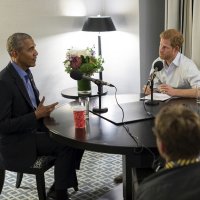 Барак Обама на интервю при принц Хари