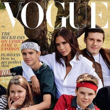 Виктория и децата на корицата на VOGUE. Къде е Дейвид?