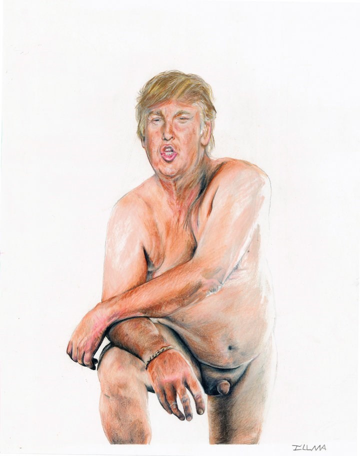 Известни мъже с малки пениси - серията на художничката Илма Гор продължава