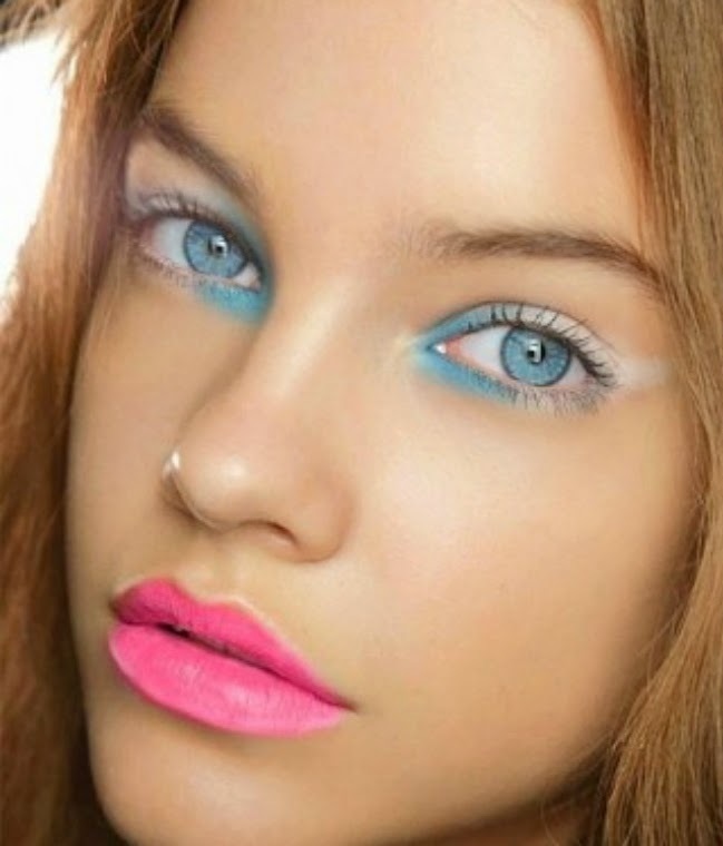 Грим за жените със сини очи