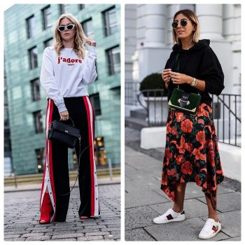 Street Style Heroes: Стилни комбинации със суичър и с бели кецове