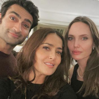 Салма Хайек отпразнува рождения си ден с Анджелина Джоли