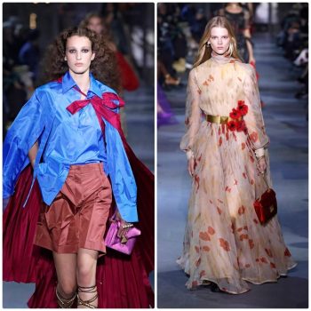 Color blocking, цветя и всичко в огромни размери в новата колекция на Valentino