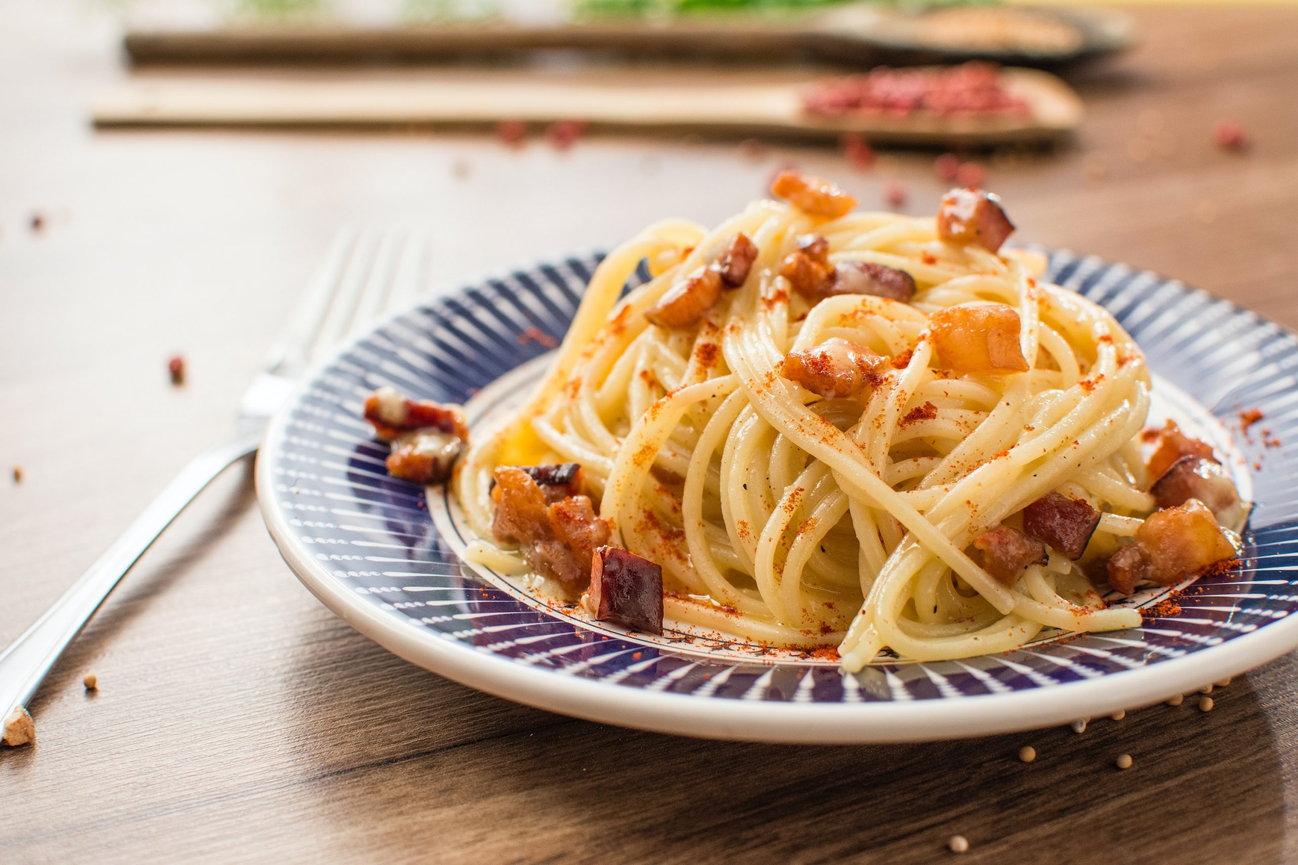 Вече имаме най-вкусните спагети с прошуто.