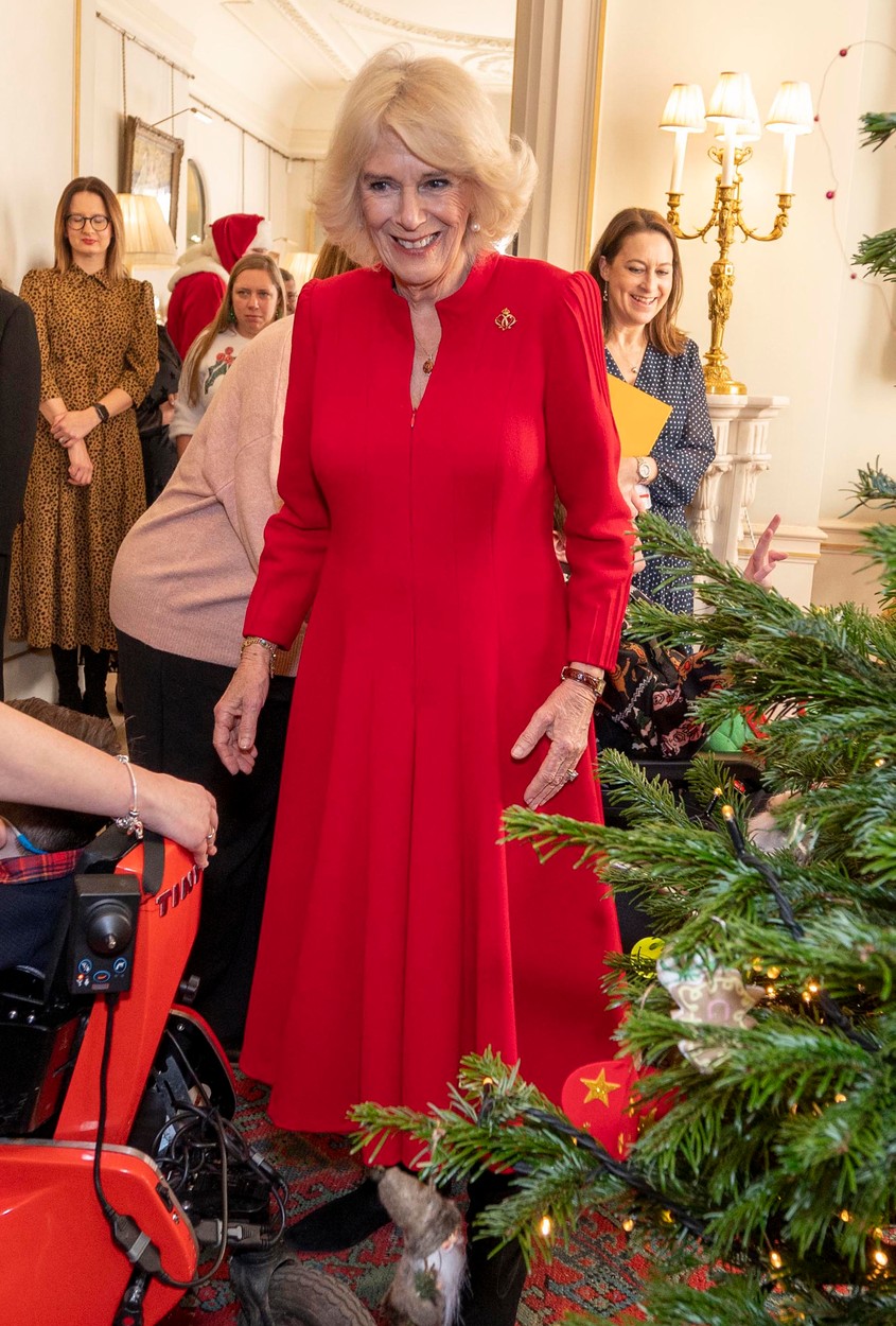 Камила Паркър-Боулс украси коледната елха на Clarence House с дечицата, като дори ги зарадва с присъствието на уелските гвардейци и... Дядо Коледа с елени.