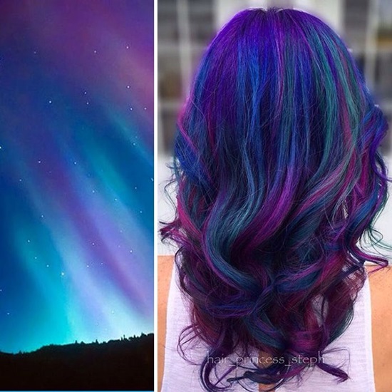 Косата в цветовете на галактиката е най-новата интернет мания