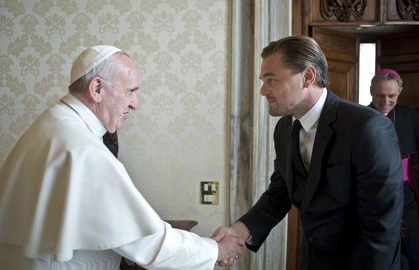 Лeонардо ди Каприо се срещна с папа Франциск