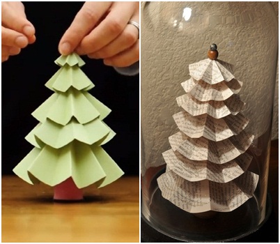 Направи си сам: Декоративни елхи от хартия