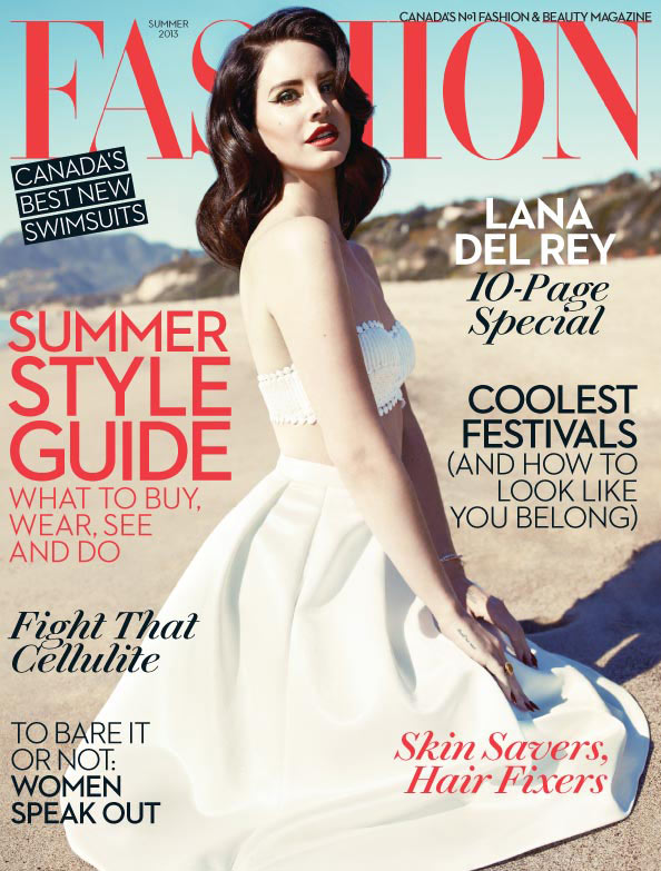 Лана Дел Рей с фотосесия на плажа за Fashion Magazine